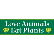 Love Animals Eat Plants Environmental Awareness Large Bumper Sticker Decal for Vehicles, Lockers, Skateboards