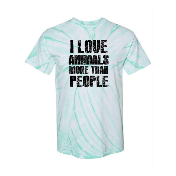 Love Animals More! Tie-Dye Cyclone Men -Smartprints Designs, Male Medium