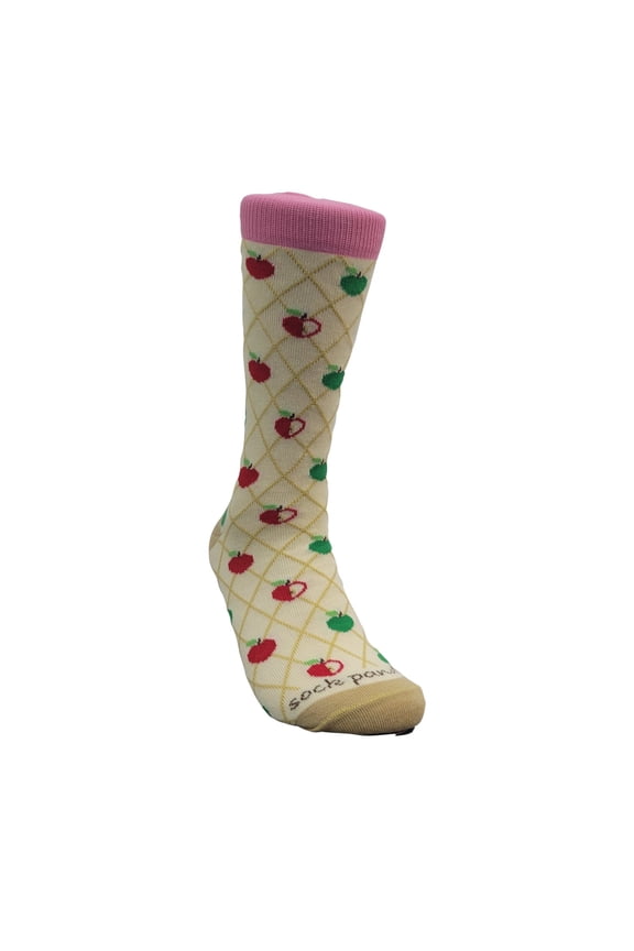 Love Apple Pattern Socks from the Sock Panda (Adult Medium - Women's Shoe Sizes 5-10)