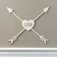 thumbnail image 1 of Love Arrows Personalized White Wood Plaque, 1 of 1