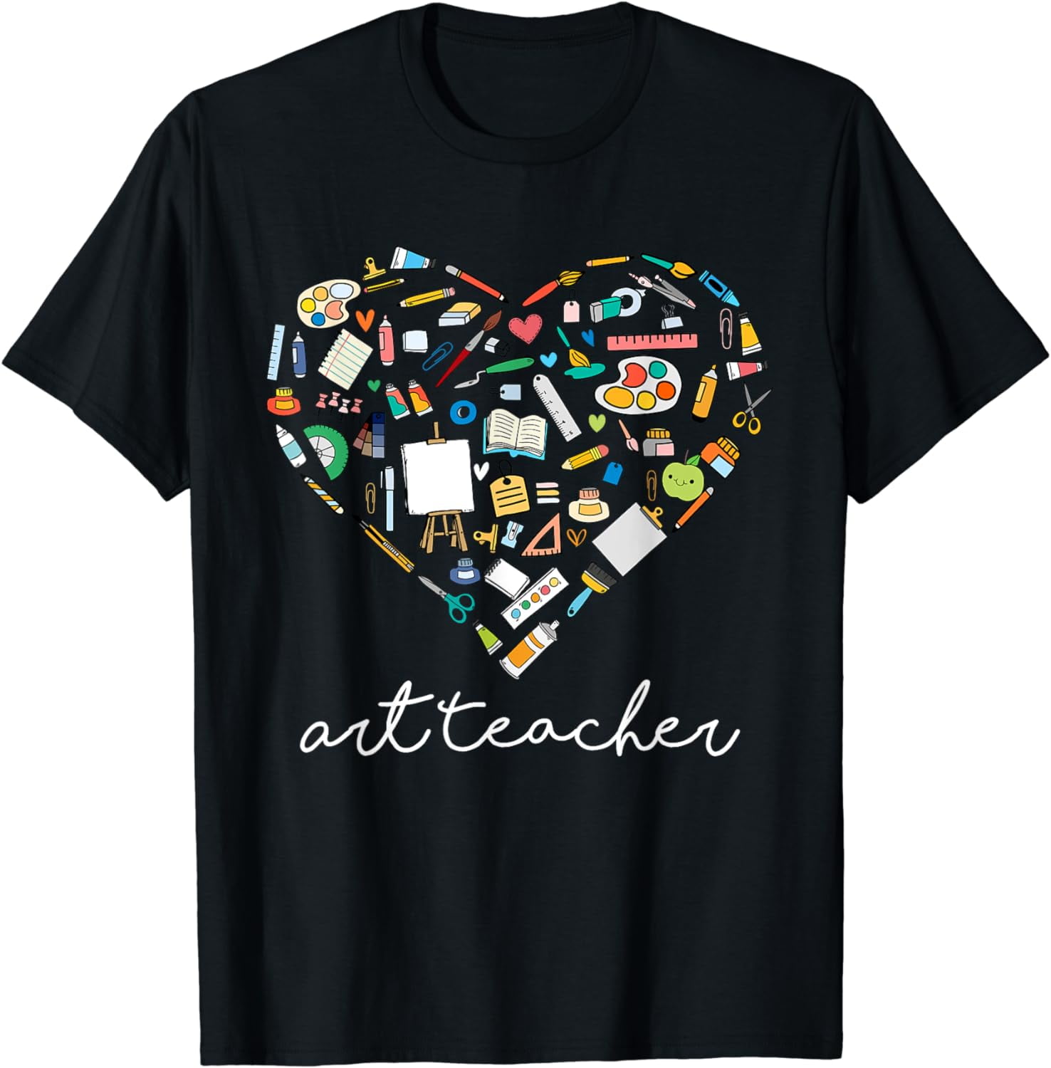 Love Art Teacher Teacherlife Valentine's Day Outfits T-shirt - Walmart.com