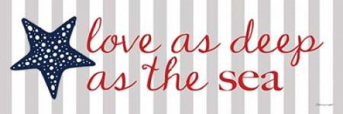 Love As Deep Canvas Art - Stephanie Marrott (8 x 24)