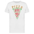 thumbnail image 1 of Love At First Bite Pizza Tee Men's -Image by Shutterstock, 1 of 2