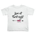 thumbnail image 1 of Love At First Sight Cute Toddler Tshirts for Boys Girls (White, Youth M), 1 of 5