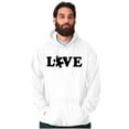 thumbnail image 1 of Love Autism Awareness Puzzle Piece Unisex Plus Fleece Graphic Hoodie Brisco Brands 4X, 1 of 5