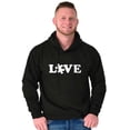thumbnail image 1 of Love Autism Awareness Puzzle Piece Unisex Plus Fleece Graphic Hoodie Brisco Brands 2X, 1 of 5
