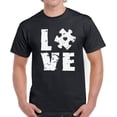 thumbnail image 1 of Love Autism Puzzle Men T-Shirt Autism Awareness White Print Mens Tops S M L XL 2XL 3XL 4XL 5XL Graphic Tee, 1 of 2