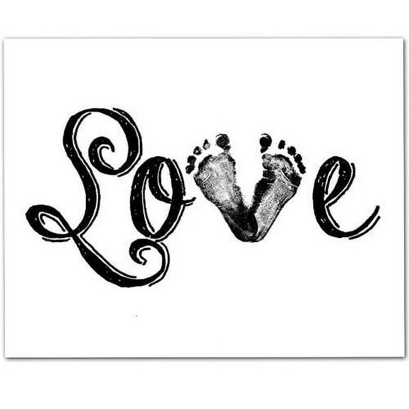 Love - Baby Feet - 11x14 Unframed Art Print - Great Nursery or Child's Room Decor
