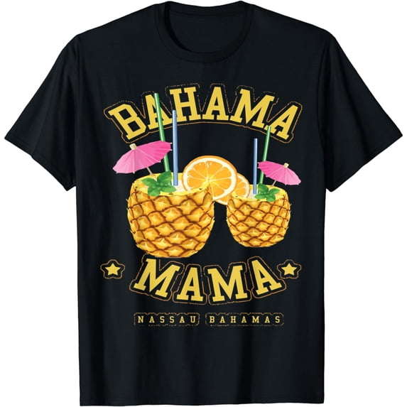 Love Bahama Mama Vintage Nassau Bahamas Beach Fan T-Shirt