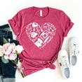 thumbnail image 1 of Love Baking T-shirt Bakery Heart Shirt Tee Lover Gift Kitchen Season Everything Top Cooking Women's Baker, 1 of 3