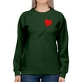 thumbnail image 1 of Love Balloon Heart Lettering  Sweatshirt Women -Image by Shutterstock, Female 3X-Large, 1 of 4