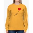 thumbnail image 1 of Love Balloon Heart Lettering  Sweatshirt Women -Image by Shutterstock, Female x-Large, 1 of 4