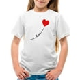 thumbnail image 1 of Love Balloon Heart Lettering  T-Shirt Juniors -Image by Shutterstock,  Medium, 1 of 4