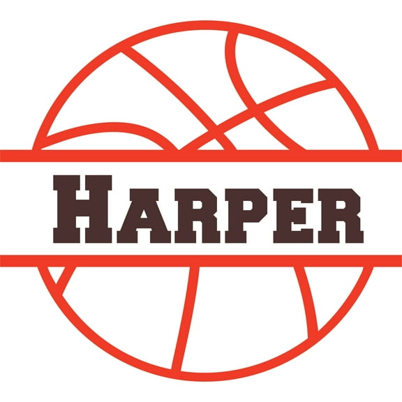 Love Balls Basketball Team Sports Customized Wall Decal - Custom Vinyl Wall Art - Personalized Name - Baby Girls Boys Kids Bedroom Wall Decal Room Decor Wall Stickers Decoration Size (30x30 inch)