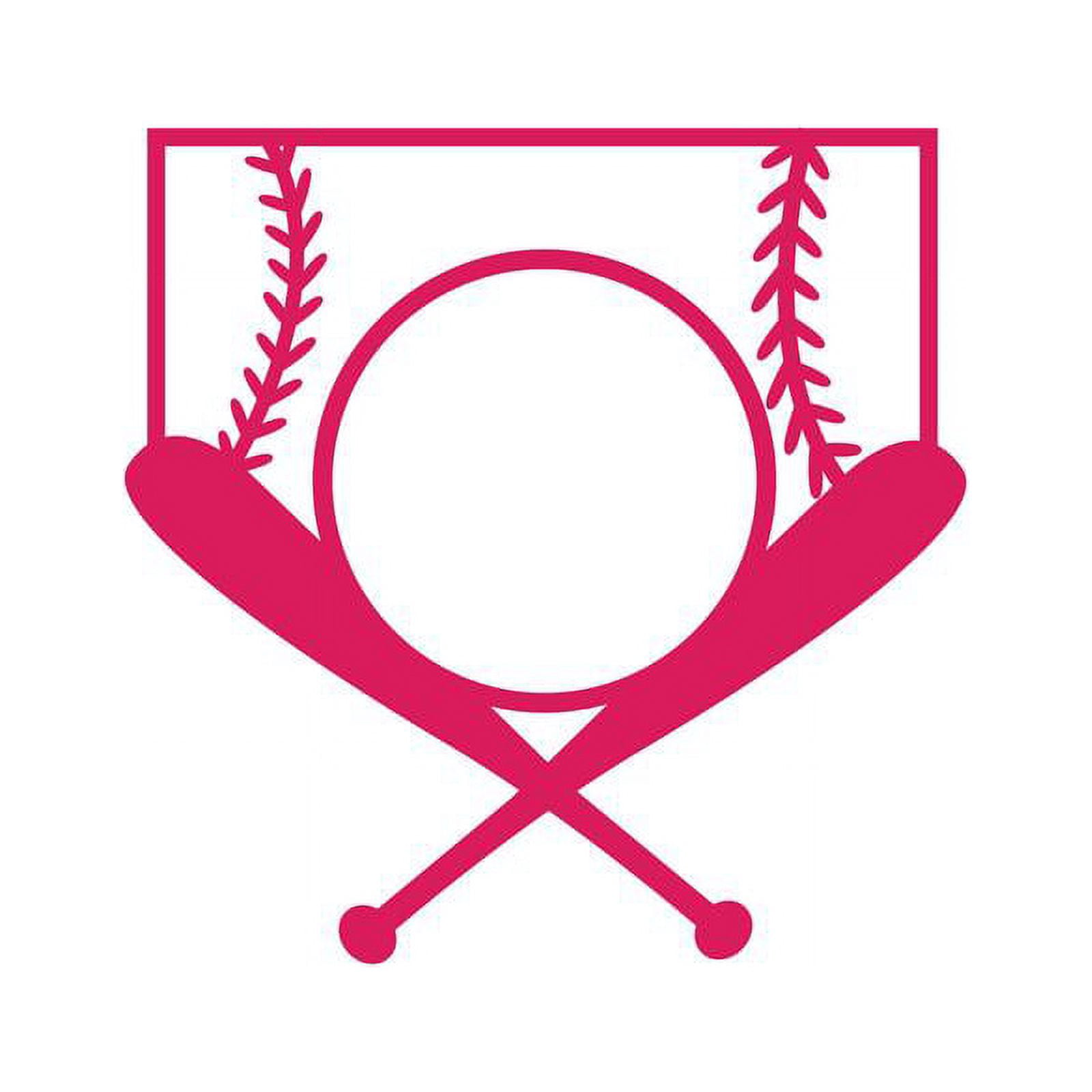 Love Baseball Cross Bats Decal Sticker | 5.5-Inches By 5.5-Inches ...