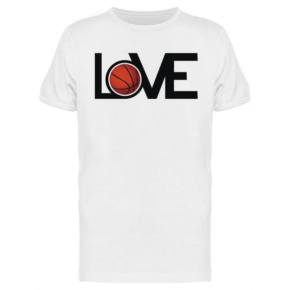 Love Basketball Design T-Shirt Men -Image by Shutterstock, Male Small