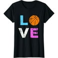 thumbnail image 1 of Love Basketball Team Fan Gift T-Shirt, 1 of 4