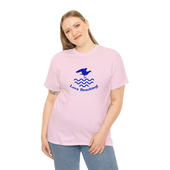 Love Beaching T-shirt - Unisex Heavy Cotton Tee