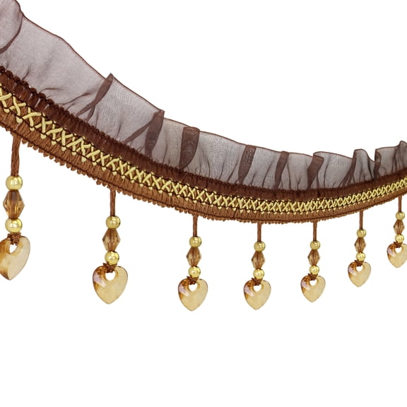 Love Beads Fringe Trim Fringe Tassel Trimming Curtain Trim Sewing Fringe Trim for Lampshades Upholstery Drapery 12yards
