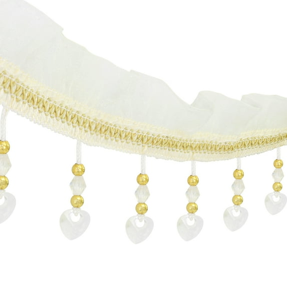 Love Beads Fringe Trim Fringe Tassel Trimming Curtain Trim Sewing Fringe Trim for Lampshades Upholstery Drapery 12yards