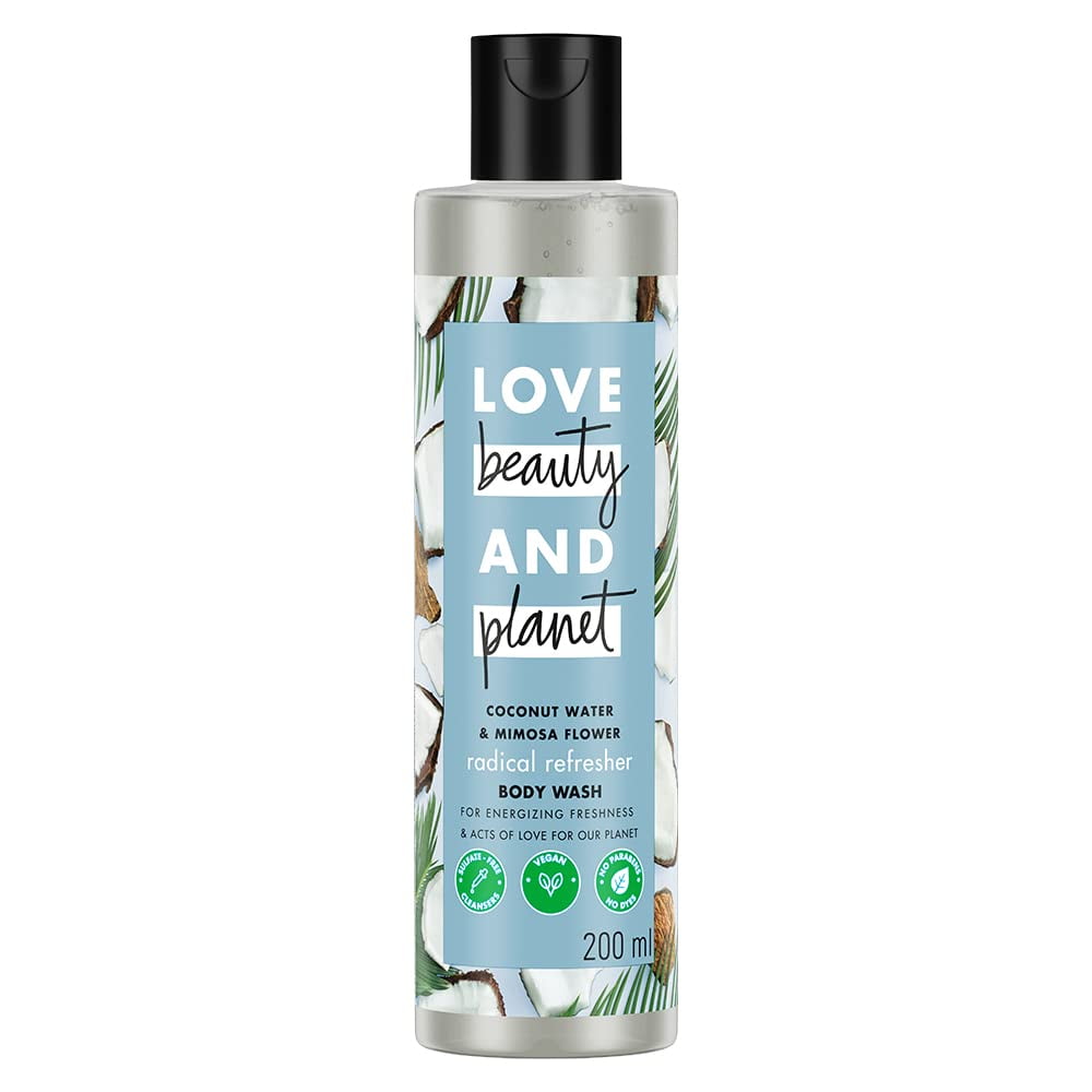 Love Beauty & Planet Natural Coconut Water And Mimosa Sulfate Free Body Wash|| 200 Ml