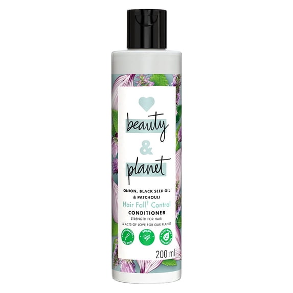 Love Beauty & Planet Onion, Black Seed & Patchouli Hairfall Control Conditioner I Paraben Free, 200Ml