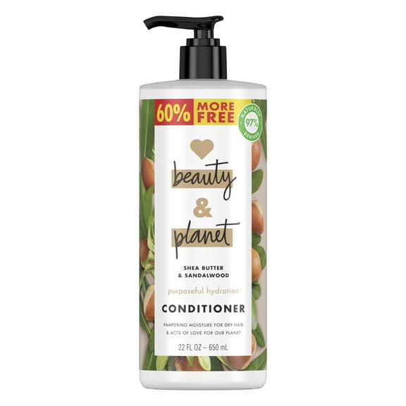 Love Beauty & Planet Shea Butter & Sandalwood Cleansing Conditioner, 22 oz