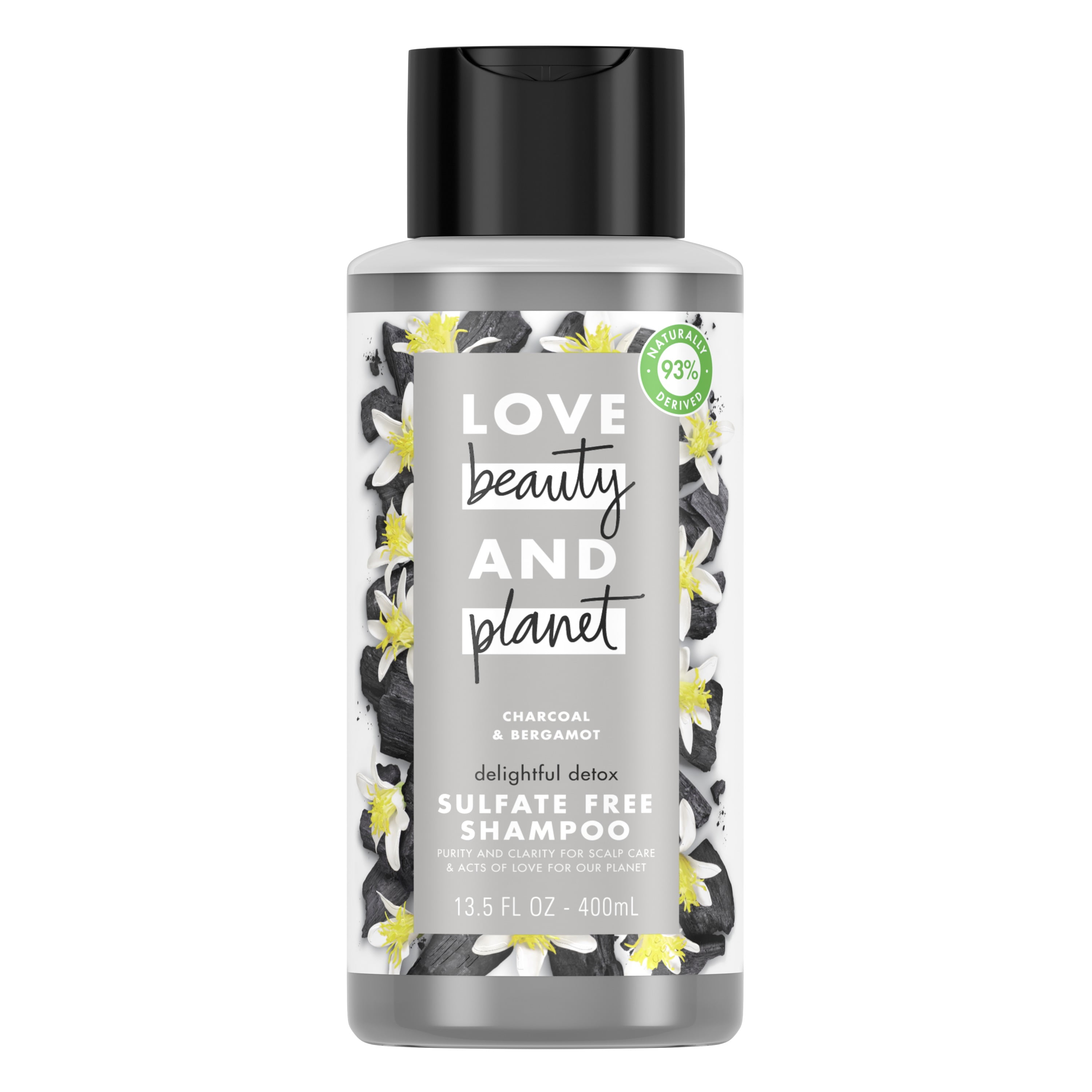 Love Beauty & Planet Sulfate Free Clarifying Shampoo Charcoal & Bergamot 13.5 oz