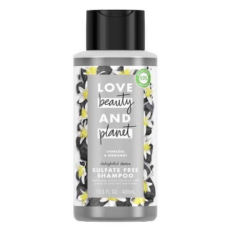 Love Beauty & Planet Sulfate Free Clarifying Shampoo Charcoal & Bergamot 13.5 oz