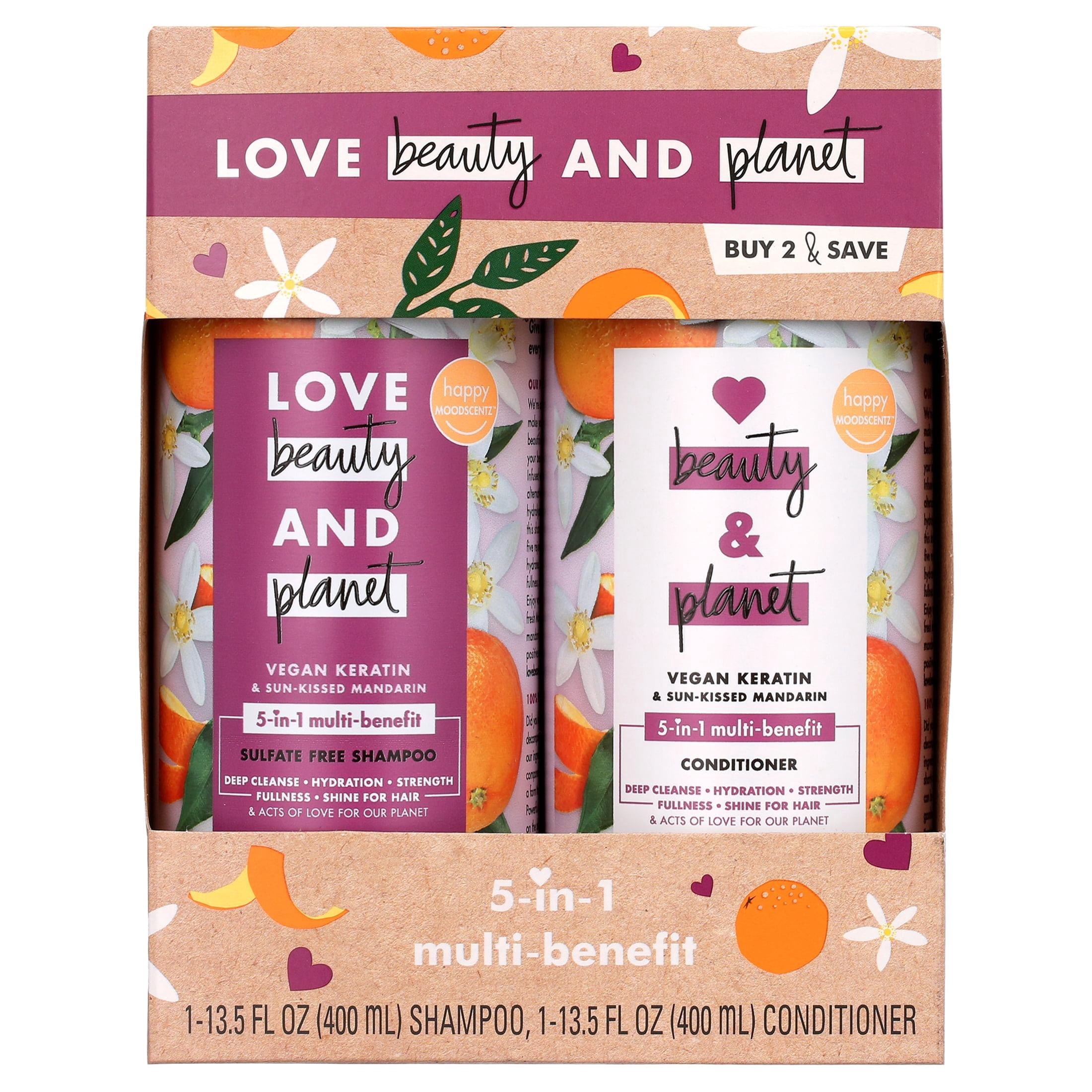 Love Beauty and Planet 5-in-1 Shampoo and Conditioner with Vegan ...