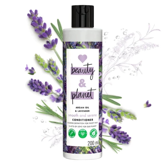 Love Beauty and Planet Argan Oil & Lavender Paraben Free Anti-Frizz Conditioner - 200ml