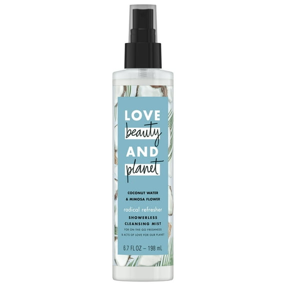 Love Beauty and Planet Coconut Water & Mimosa Flower Body Spray for Women, 6.7 Oz