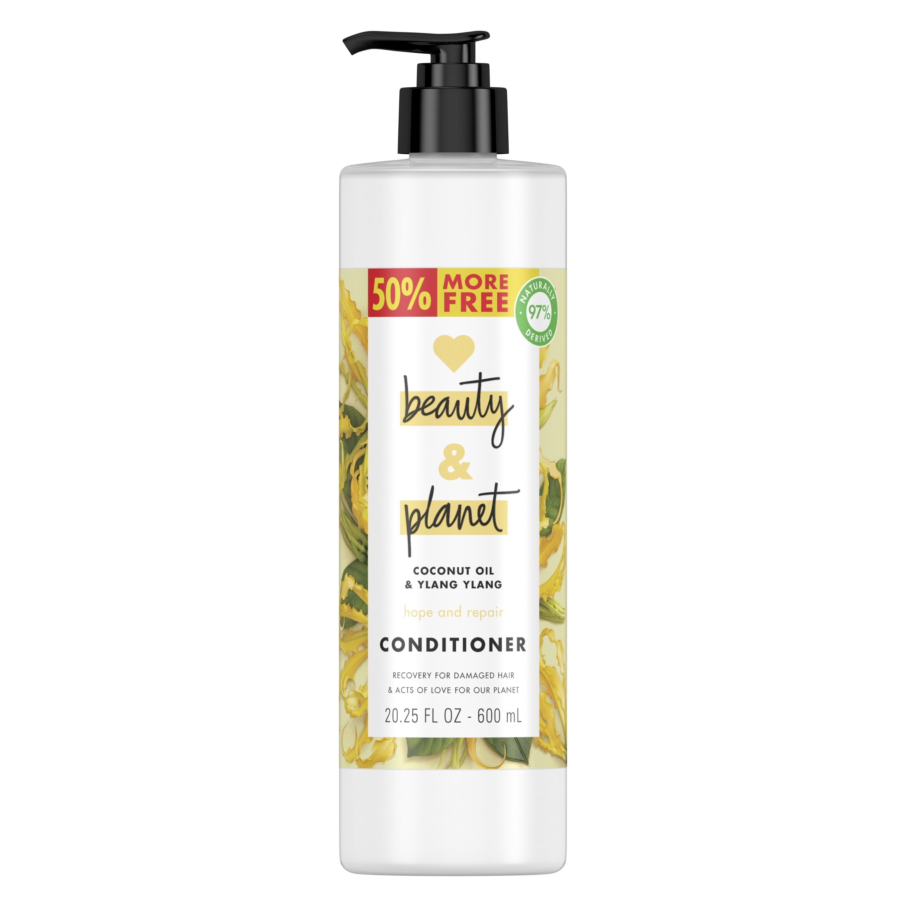 Love Beauty and Planet Conditioner Hope and Hair Repair Coconut Oil & Ylang Ylang, 20.25 oz