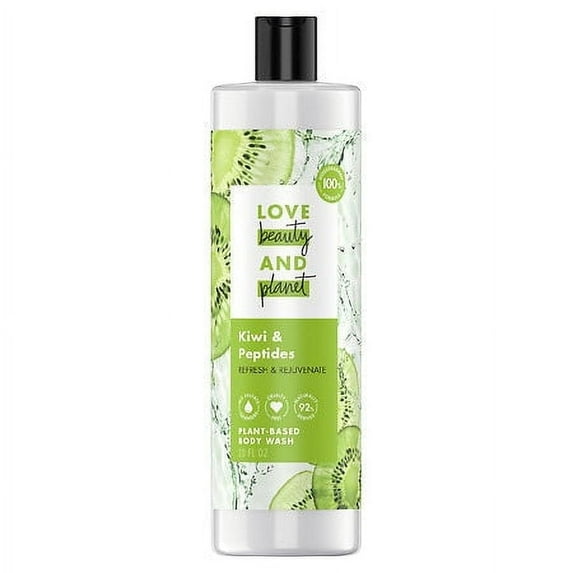 Love Beauty and Planet Kiwi & Peptides Refresh & Rejuvenate Body Wash - 20 fl oz