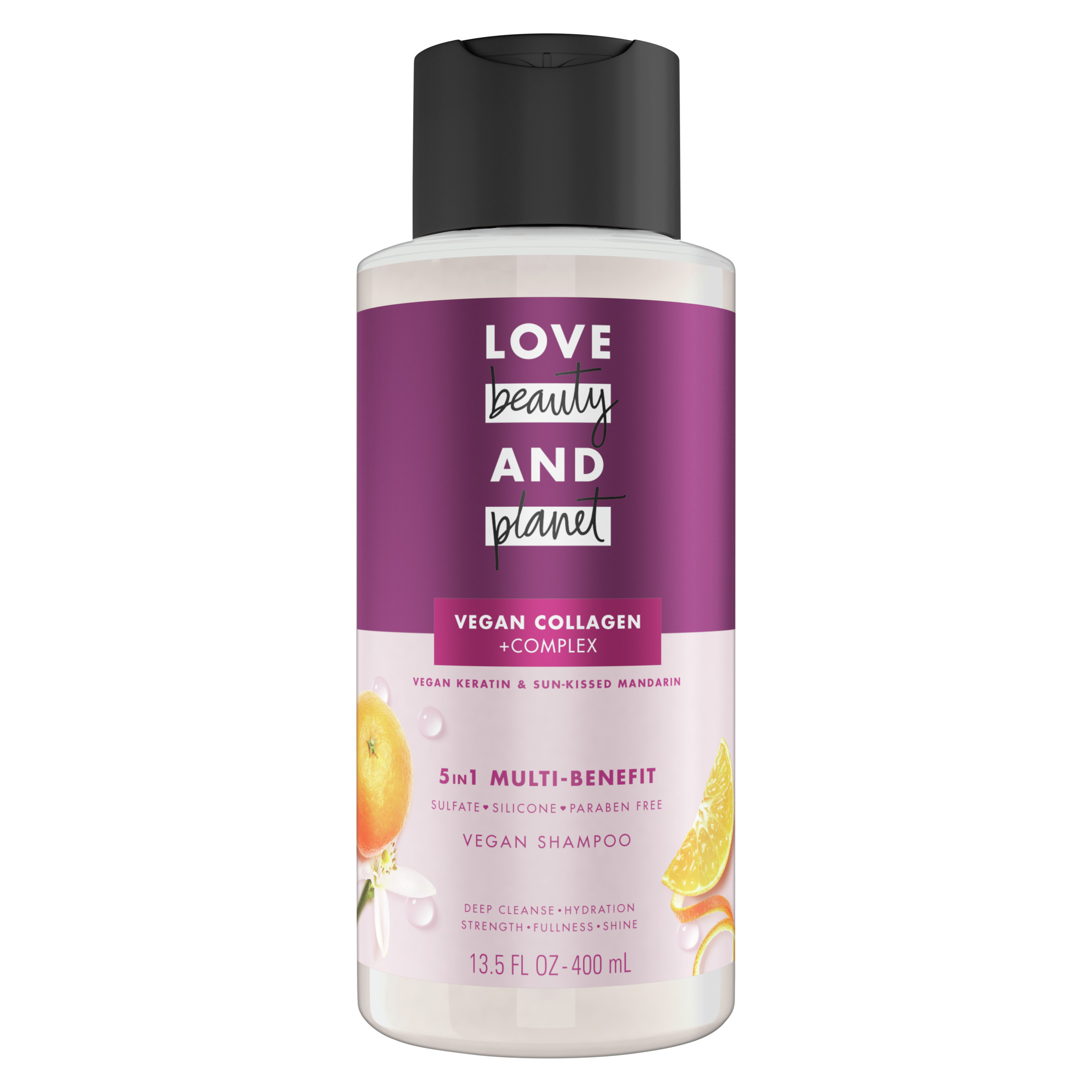 Love Beauty and Planet Nourishing Daily Shampoo for All Hair Types, Sun-Kissed Mandarin, 13.5 fl oz - image 1 of 11