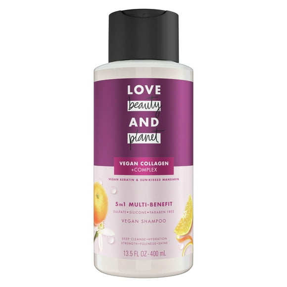 Love Beauty and Planet Nourishing Daily Shampoo for All Hair Types, Sun-Kissed Mandarin, 13.5 fl oz