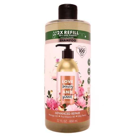 Love Beauty and Planet Pure Nourish Advanced Repair for Damaged Hair Shampoo Refill - 22 fl oz