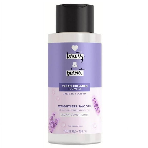 Love, Beauty and Planet Weightless Smooth Shampoo with Vegan Collagen Argan Oil & Lavender 13.5 fl oz Pack of 3