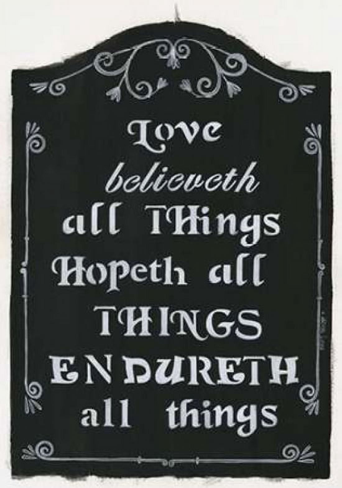 Love Believeth Canvas Art - Cindy Shamp (20 x 28)