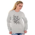 thumbnail image 1 of Love Best Thing Romantic Couple Women Crewneck Sweatshirt Brisco Brands L, 1 of 6