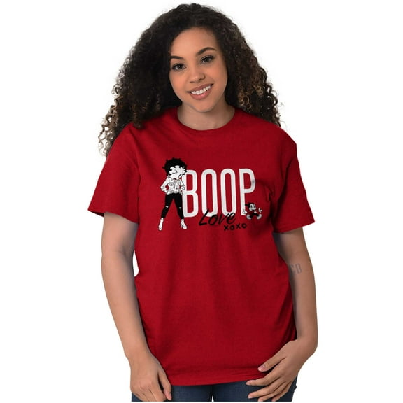 Love Betty Boop Hugs and Kisses Women's Graphic T Shirt Tees Brisco Brands L