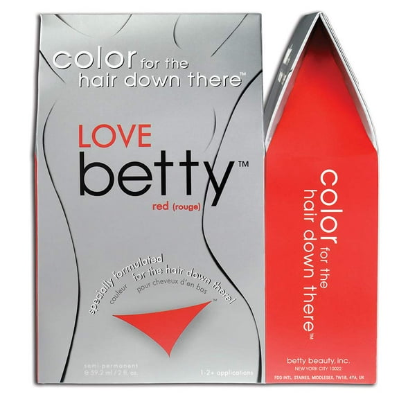 Love Betty - Hair Color for the Hair Down There Kit - Red (Pack of 6)