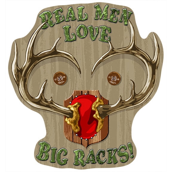 Love Big Racks Novelty Sign | Indoor/Outdoor | Funny Home Décor for Garages, Living Rooms, Bedroom, Offices | SignMission personalized gift Wall Plaque Decoration