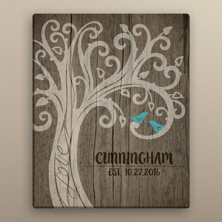 Love Birds 16" x 20" Personalized Canvas
