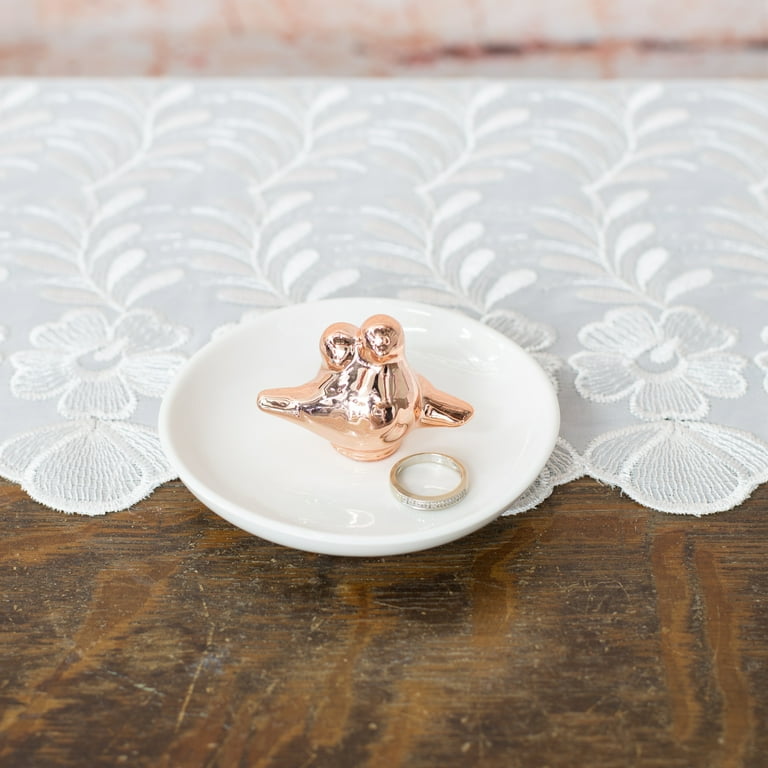 Rose gold ring dish clearance