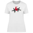 thumbnail image 1 of Love Birds With A Red Heart T-Shirt Women -Image by Shutterstock, Female Medium, 1 of 2