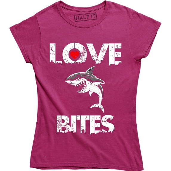 Love Bites - Funny Great White Shark Women's T-Shirt