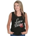 thumbnail image 1 of Love Bites Funny Single Valentine Day Tank Top Tee Shirt Women Brisco Brands S, 1 of 6