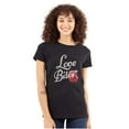 thumbnail image 1 of Love Bites Funny Single Valentine Day Womens Slim Fit Graphic Tee Brisco Brands S, 1 of 3