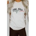 thumbnail image 1 of Love Bites Heart Eating Shark Graphic Tee T-Shirt, 1 of 7